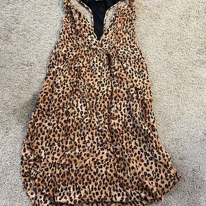 Volcom Leopard Print Sleeveless Dress